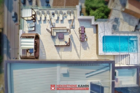 budva penthaous sa bazenom pogled na more kamin nekretnine agencija za nekretnine Kamin