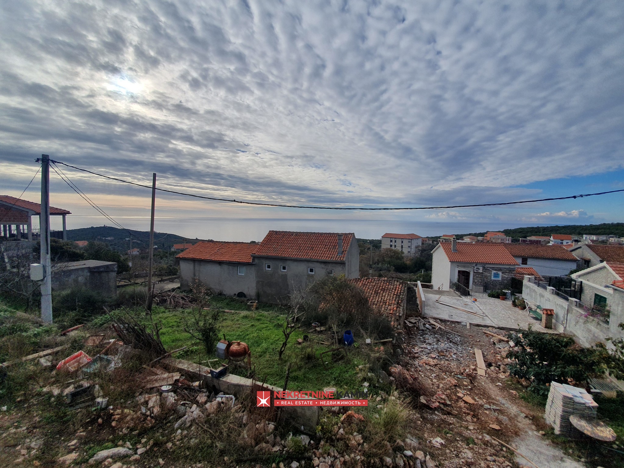 Kuća u izgradnji sa pogledom na more